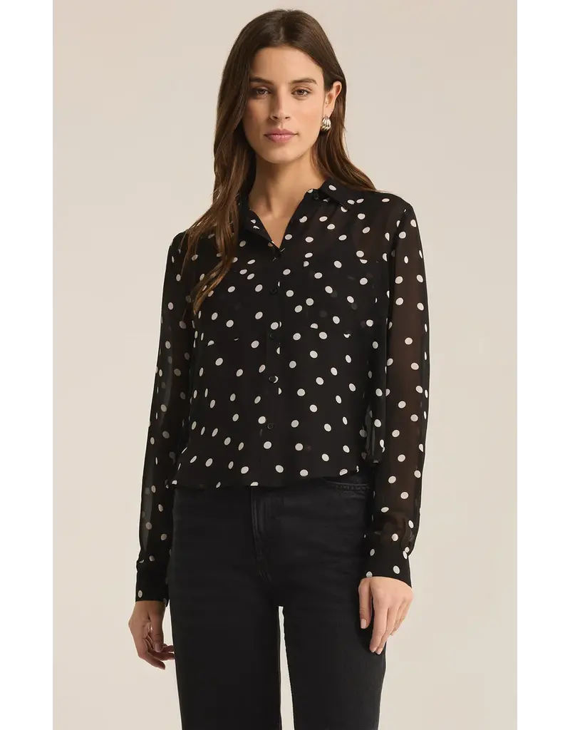Z Supply Vivienne Polka Dot Top