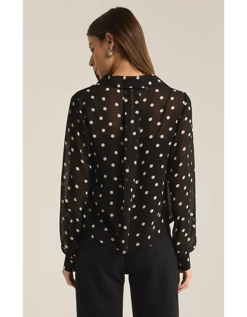 Z Supply Vivienne Polka Dot Top