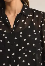 Z Supply Vivienne Polka Dot Top