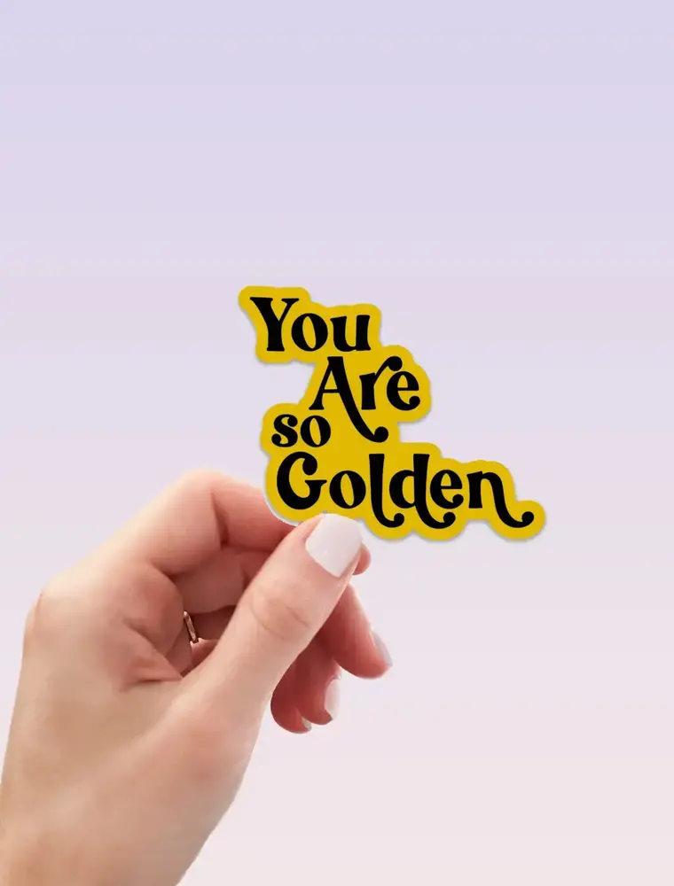 inviting affairs paperie You Are So Golden Sticker