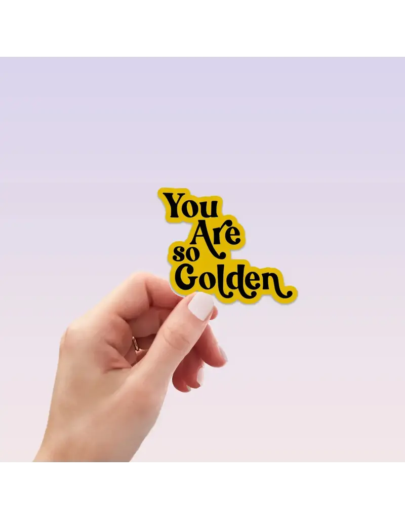 inviting affairs paperie You Are So Golden Sticker