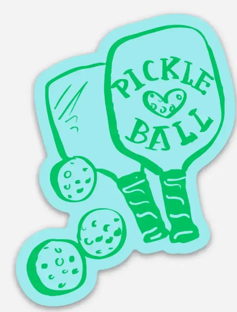 inviting affairs paperie Pickle Ball Love Sticker
