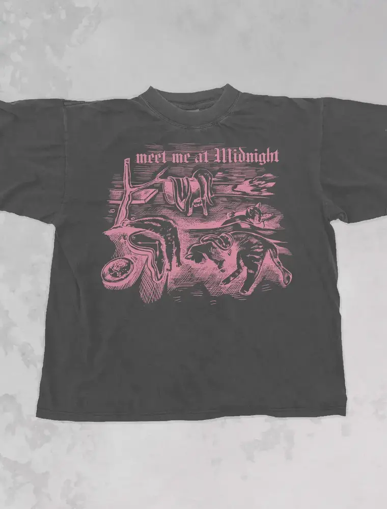 The Clandestine Underground Meet me at Midnight Oversized Tee