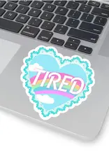 Cocollama Design Tired Sticker