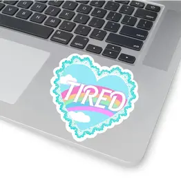Cocollama Design Tired Sticker