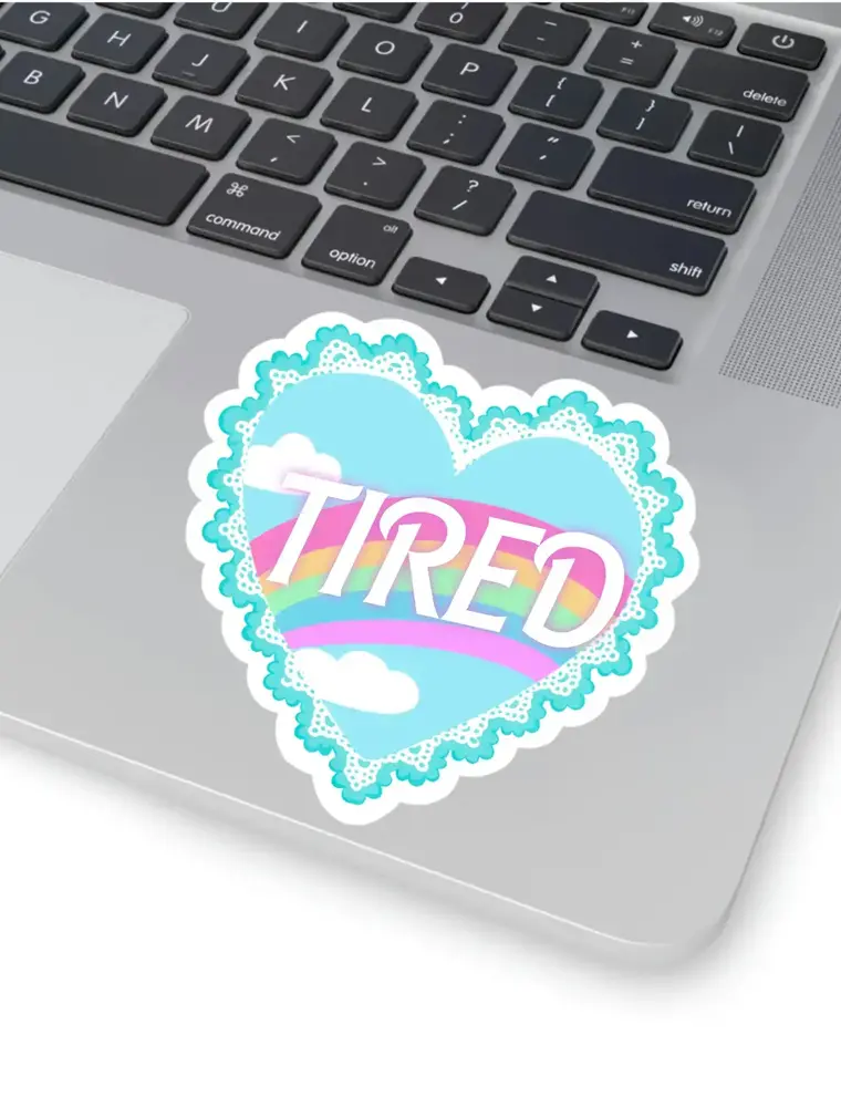 Cocollama Design Tired Sticker