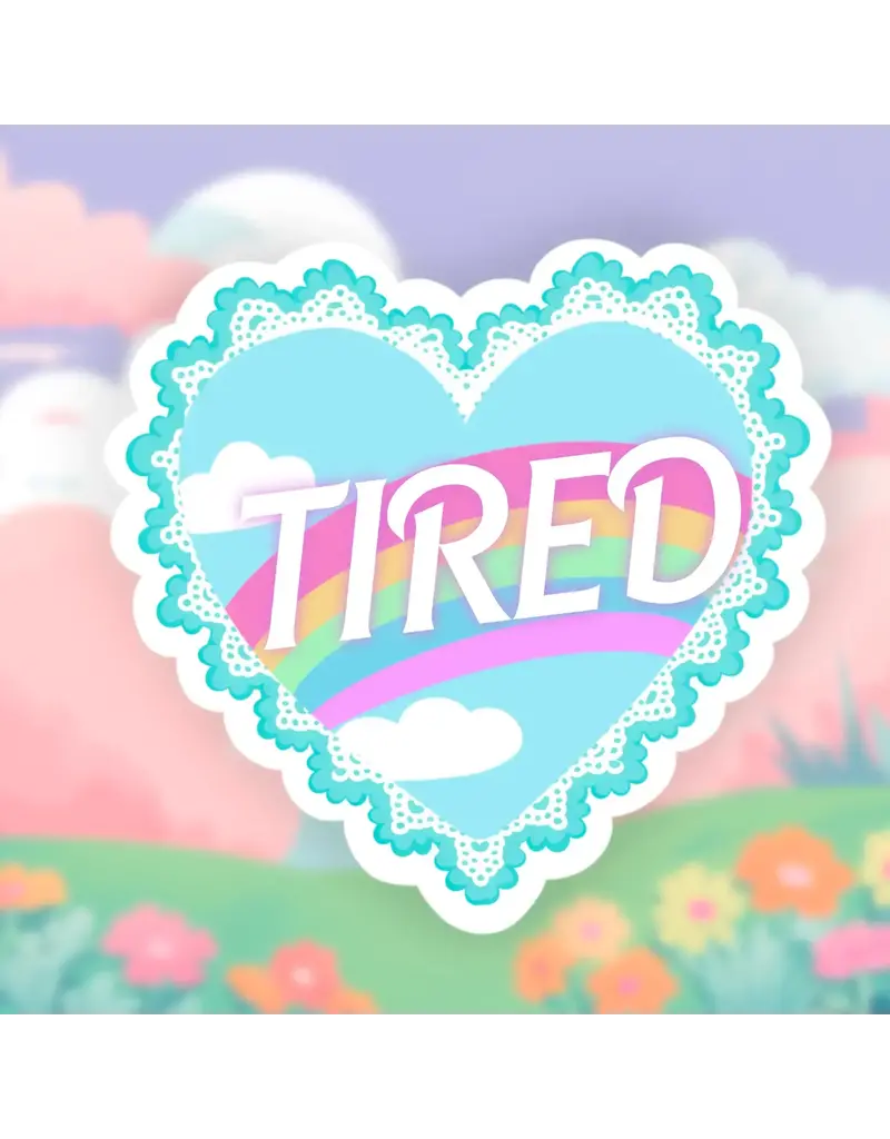 Cocollama Design Tired Sticker