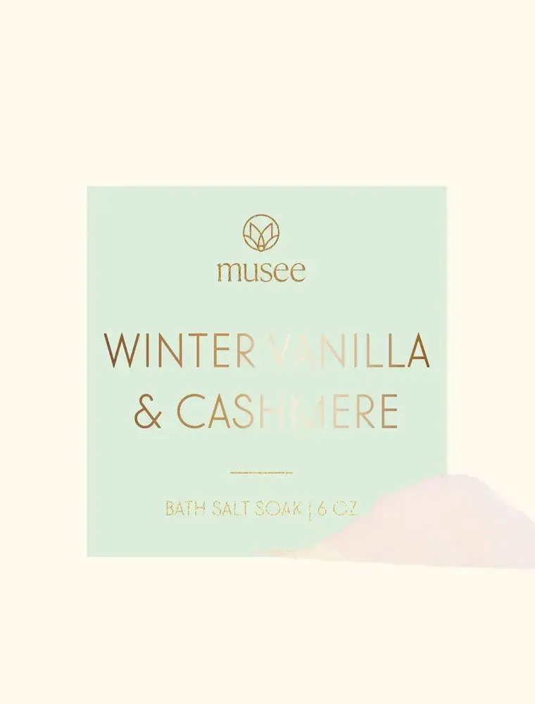 Musee Wholesale Winter Vanilla & Cashmere Mini Bath Soak