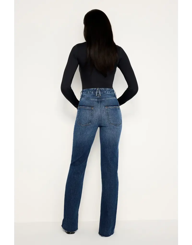 Good American Good Boy Jeans with Inseam Slit