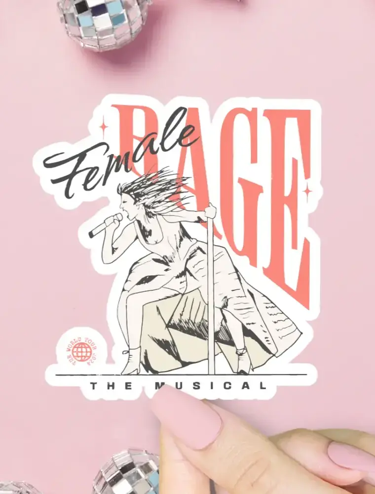 shopsoursweetener Female Rage the Musical Sticker