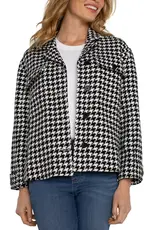 Liverpool Houndstooth Petite Boxy Shacket