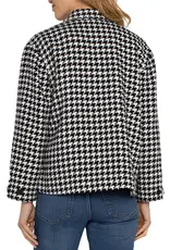Liverpool Houndstooth Petite Boxy Shacket