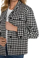 Liverpool Houndstooth Petite Boxy Shacket