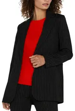 Liverpool Pinstripe Button Front Boyfriend Blazer