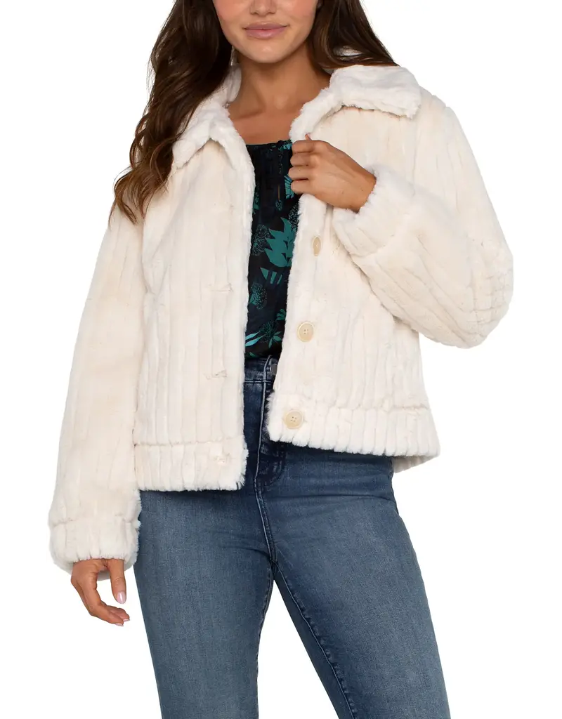 Liverpool Faux Fur Trucker Jacket