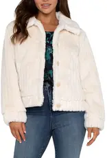 Liverpool Faux Fur Trucker Jacket