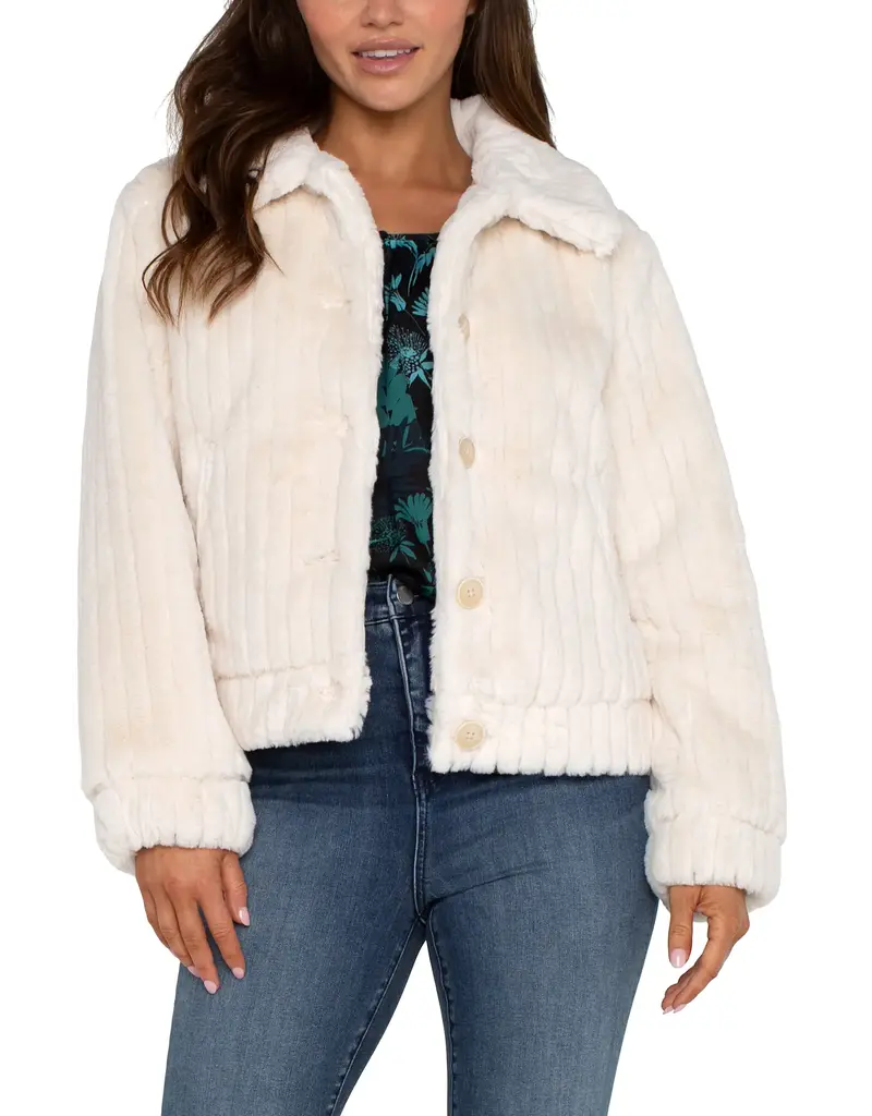 Liverpool Faux Fur Trucker Jacket