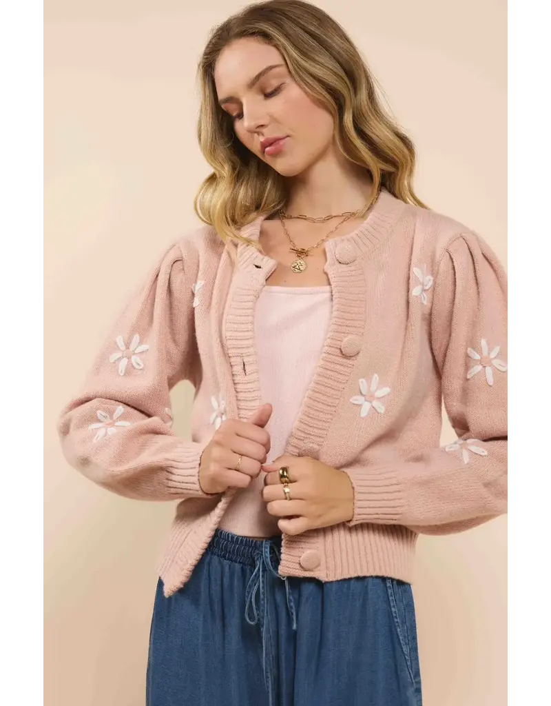 Sadie & Sage Pretty Daisy Cardigan