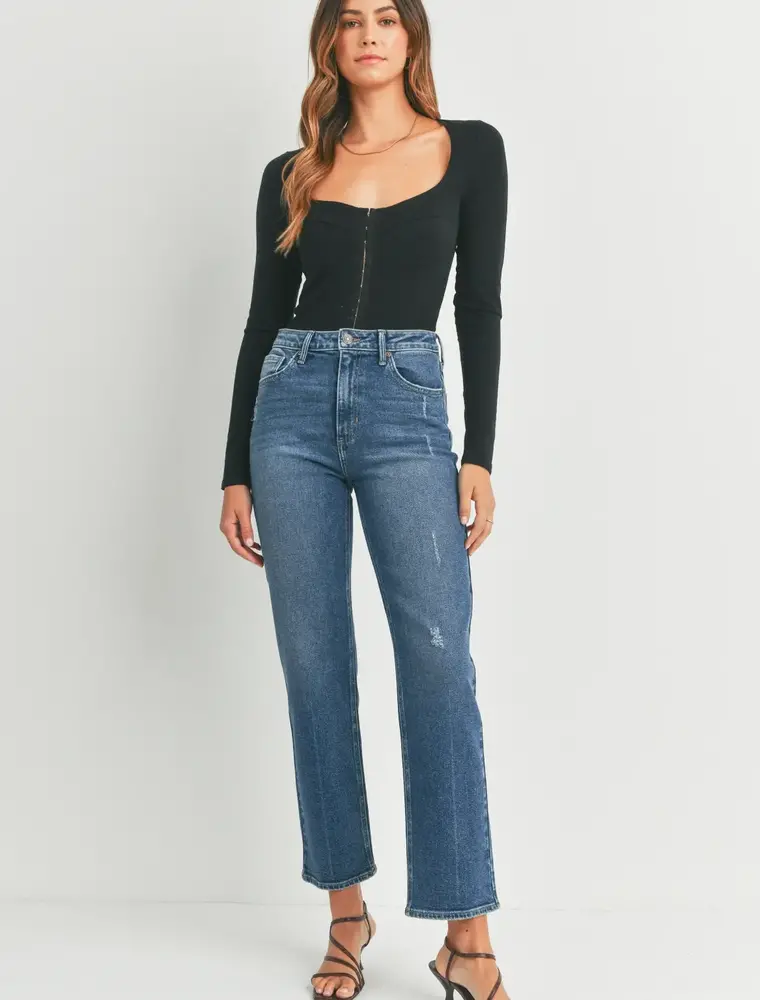 Just Black Denim Full Length Straight Denim