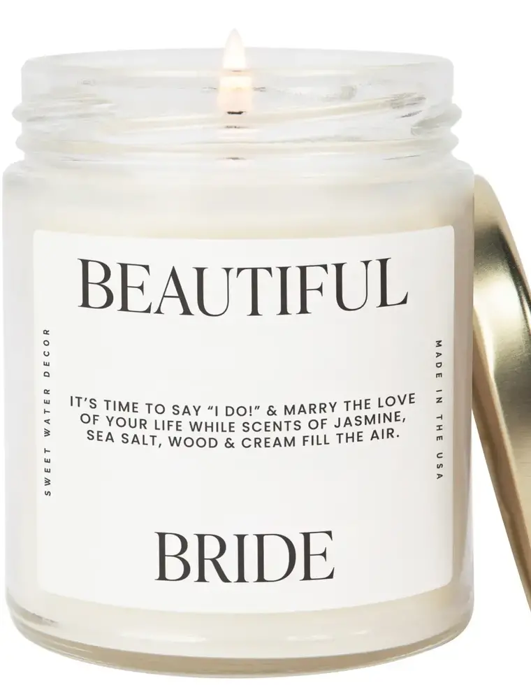 Sweet Water Decor Beautiful Bride 9 oz. Soy Candle
