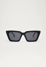 Z Supply Feel Good Polished Black-Grey Sunglasses