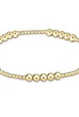 ENEWTON Classic Blissful Pattern Bead Bracelet 6MM Gold