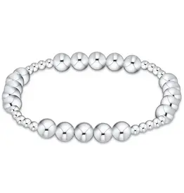 ENEWTON Classic Blissful Pattern Bead Bracelet 6MM Sterling