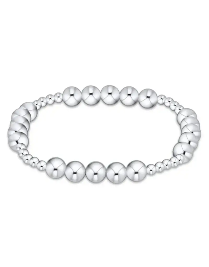 ENEWTON Classic Blissful Pattern Bead Bracelet 6MM Sterling