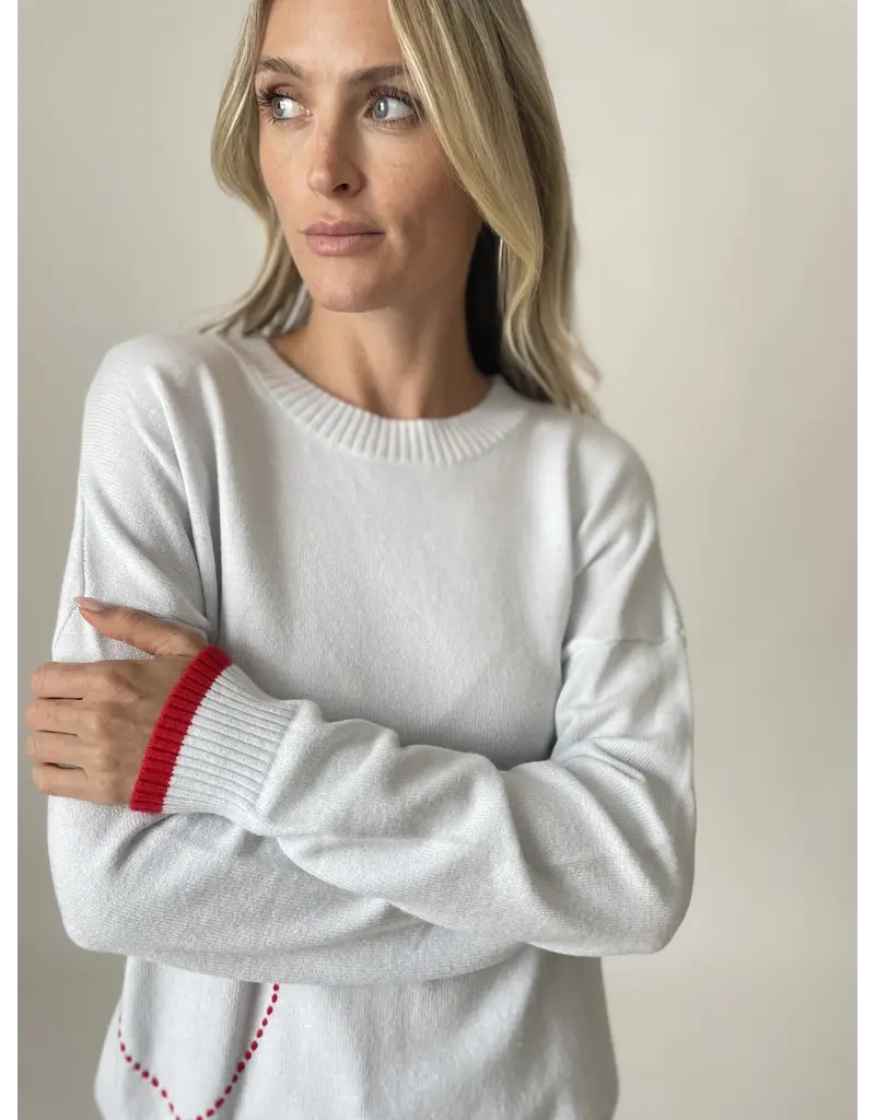 Six Fifty Clothing Graphic Heart Sweater