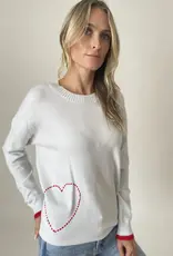 Six Fifty Clothing Graphic Heart Sweater