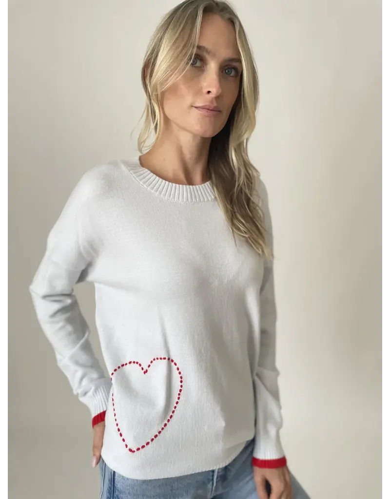 Six Fifty Clothing Graphic Heart Sweater