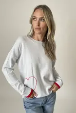 Six Fifty Clothing Graphic Heart Sweater