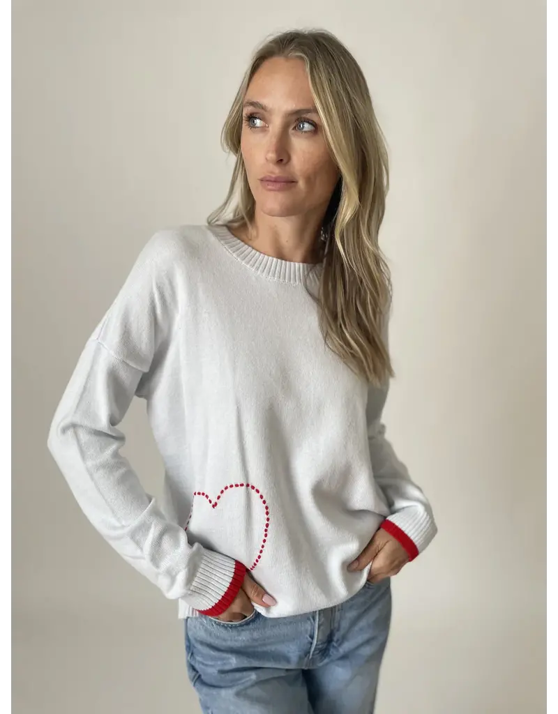 Six Fifty Clothing Graphic Heart Sweater
