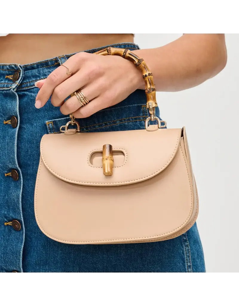 Urban Expressions Allison Bamboo Top Handle Crossbody (natural)
