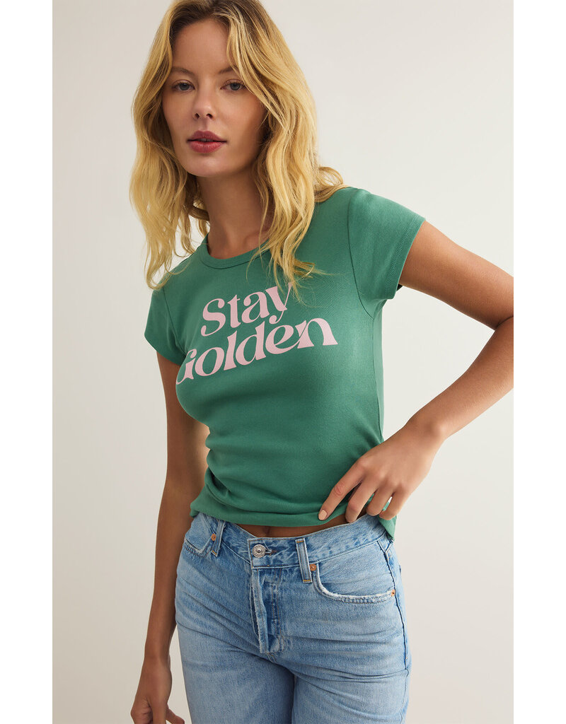 Z Supply Stay Golden Cheeky Tee