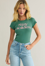 Z Supply Stay Golden Cheeky Tee
