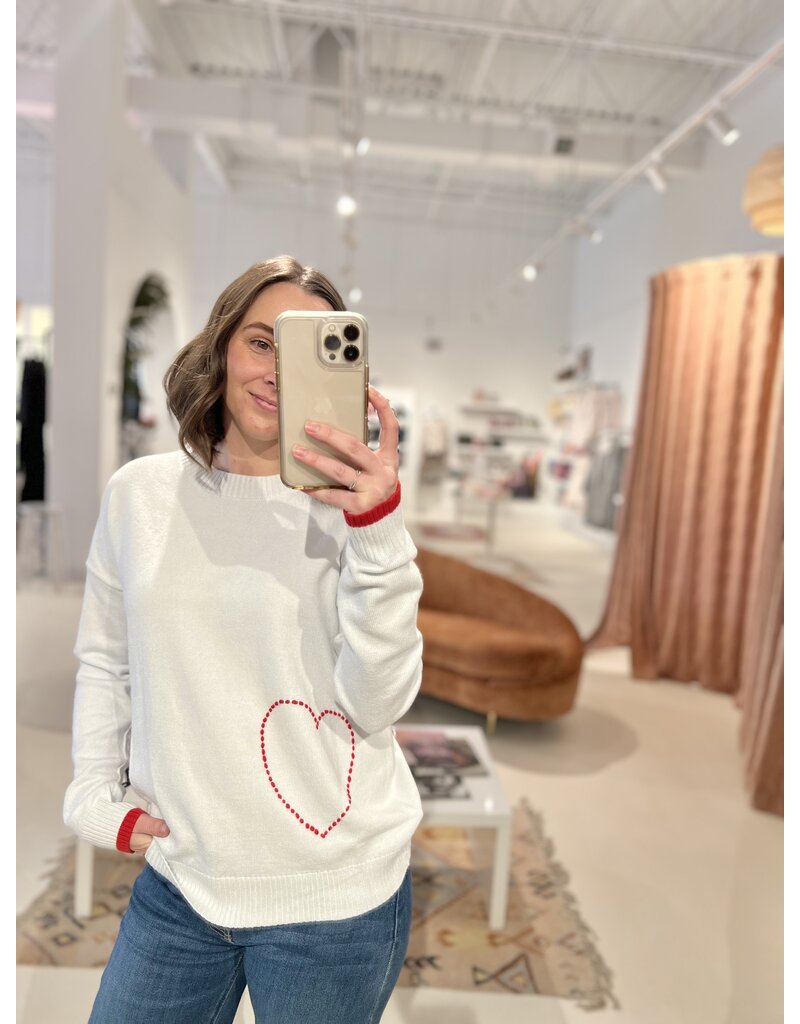 Six Fifty Clothing Graphic Heart Sweater