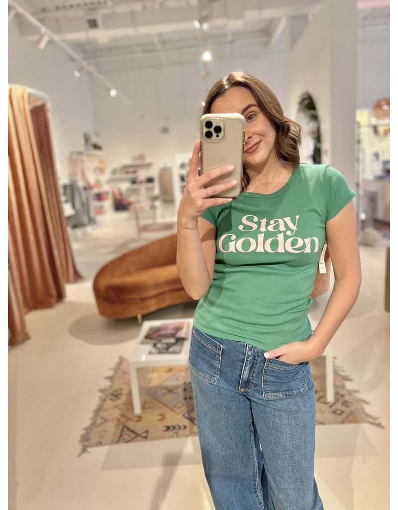 Z Supply Stay Golden Cheeky Tee