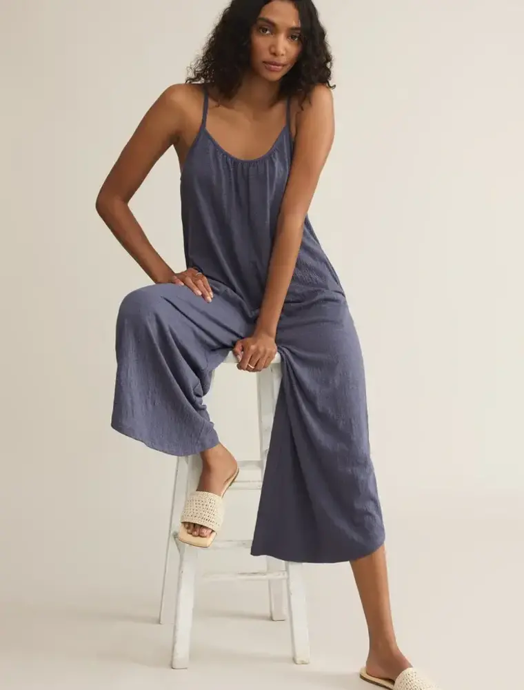 Z Supply Textured Flared Jumpsuit