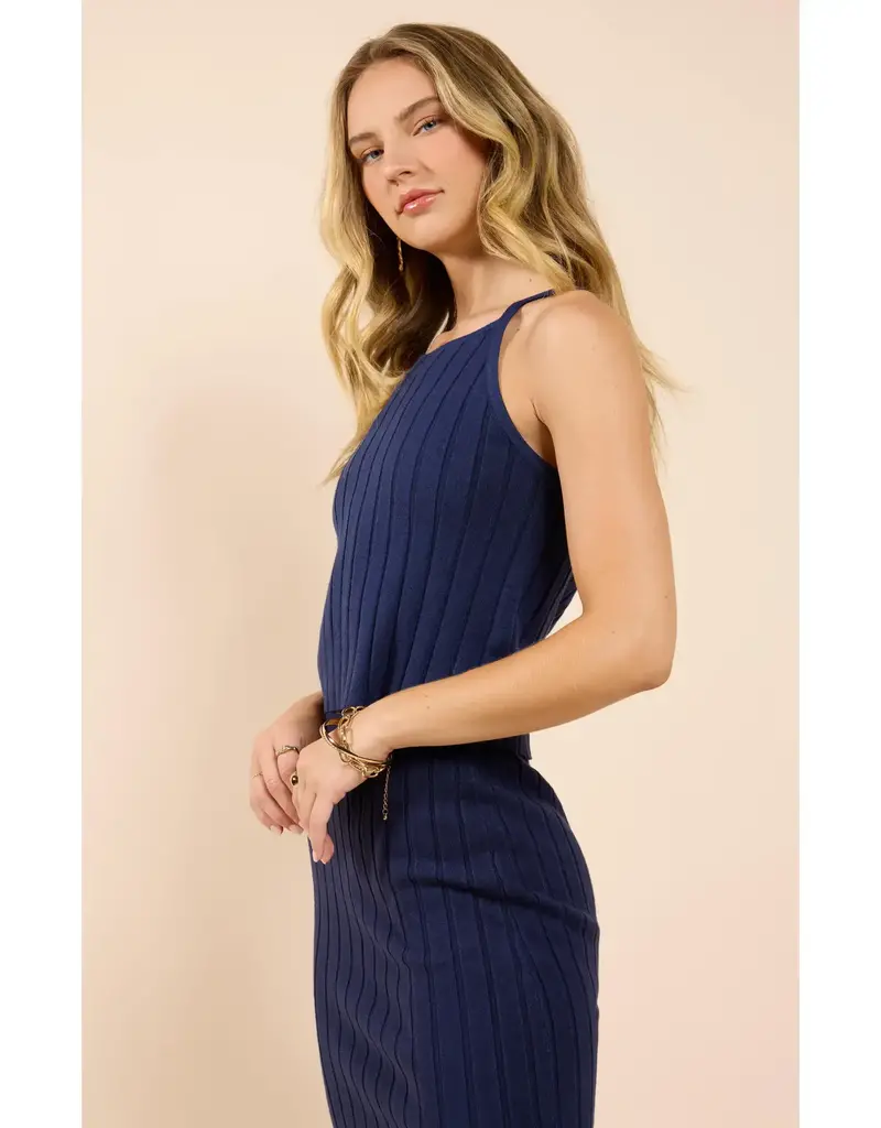 Sadie & Sage No Bad Days Ribbed Sweater Tank