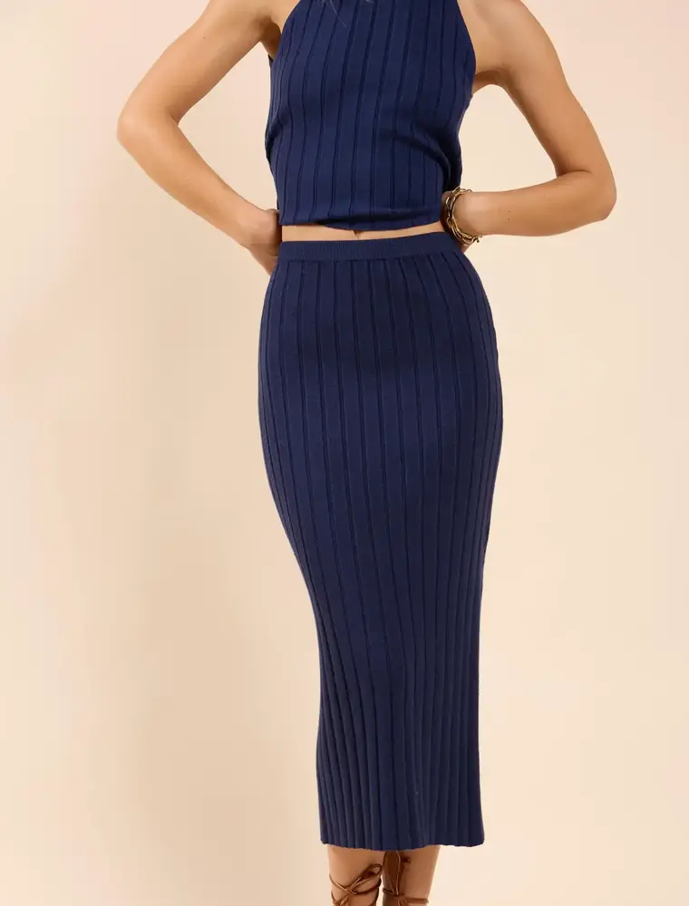 Sadie & Sage No Bad Days Ribbed Skirt