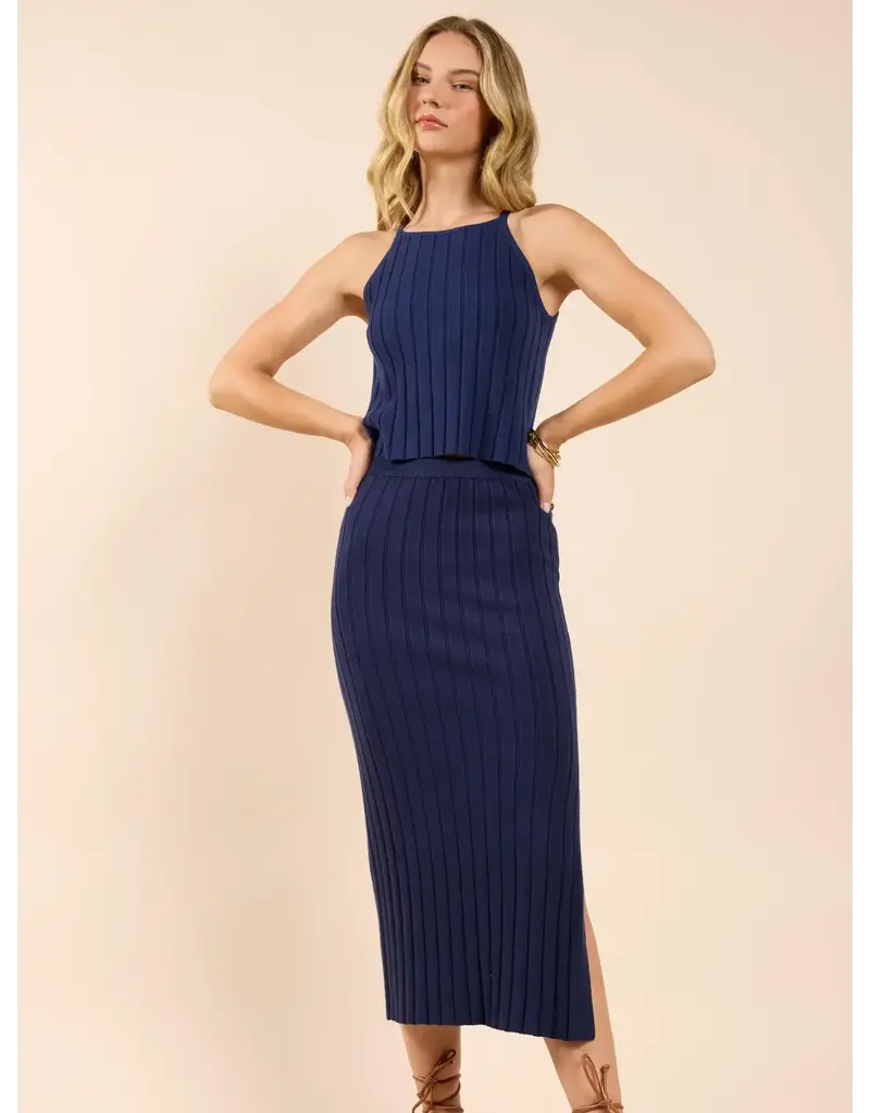 Sadie & Sage No Bad Days Ribbed Skirt