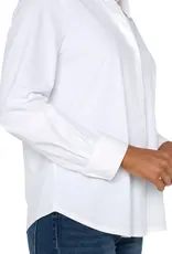 Liverpool Long Sleeve Button Front Knit Shirt