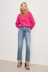 Good American Soft Tech Good Legs Straight Denim
