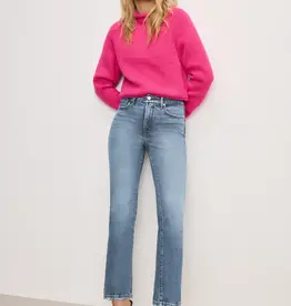 Good American Soft Tech Good Legs Straight Denim