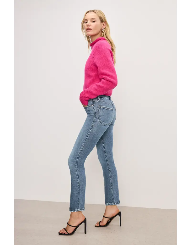 Good American Soft Tech Good Legs Straight Denim