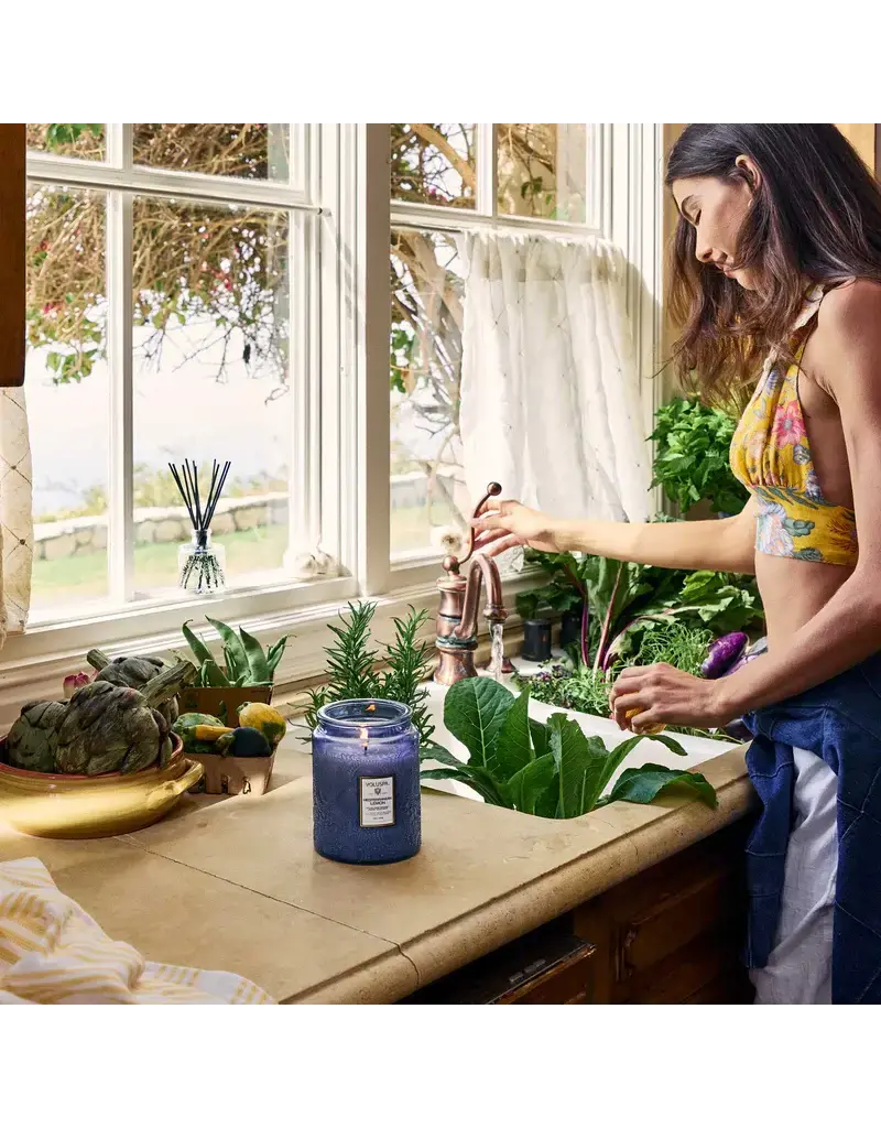 Voluspa 18 oz. Large Jar Soy Candle Mediterranean Lemon