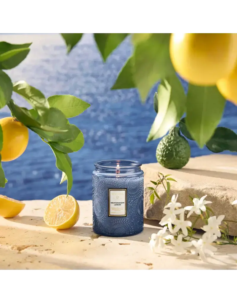 Voluspa 5.5 oz Small Jar Soy Candle Mediterranean Lemon