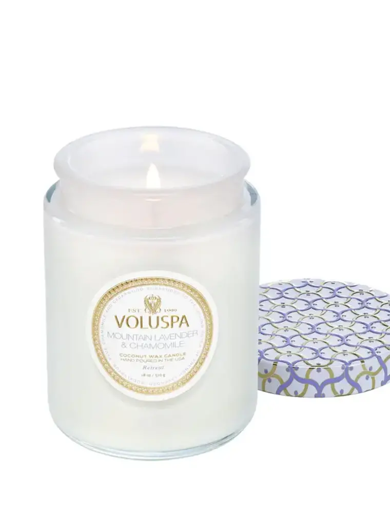 Voluspa Mountain Lavender & Chamomile 18 oz. Large Jar Candle