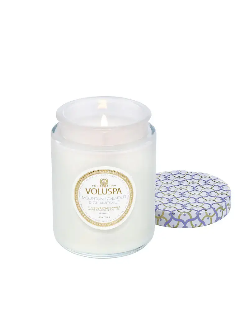 Voluspa Mountain Lavender & Chamomile 18 oz. Large Jar Candle